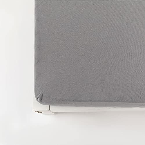 NY HOME Cot Size Fitted Sheet Only - Light Gray