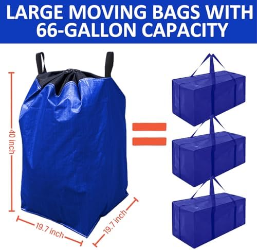 BBJ WRAPS Moving Bags Extra Large 66 Gallon Set of 2