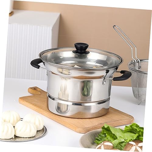 Stainless Steel Deep Fryer Pot with Handle and Lid
