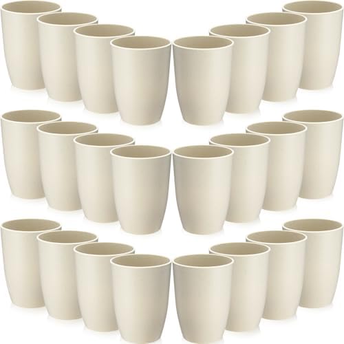 Patelai 12 oz Wheat Straw Cups Set of 48 Beige