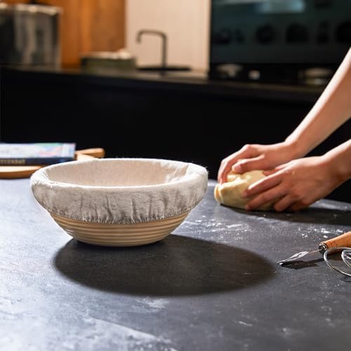Pidiudu Sourdough Starter Kit with Banneton Basket and Baking Tools