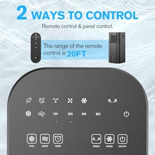 Flowbreeze 3 In 1 Portable AC Unit with Remote