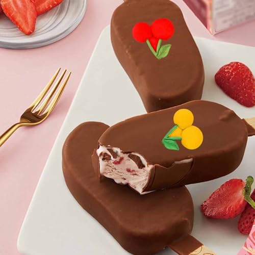 4PCS White Silicone Cherry Mold Set for Fondant Decorations