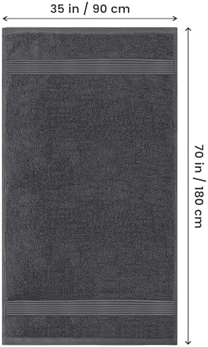 Utopia Towels Extra Large Bath Sheets 2 Pack Grey