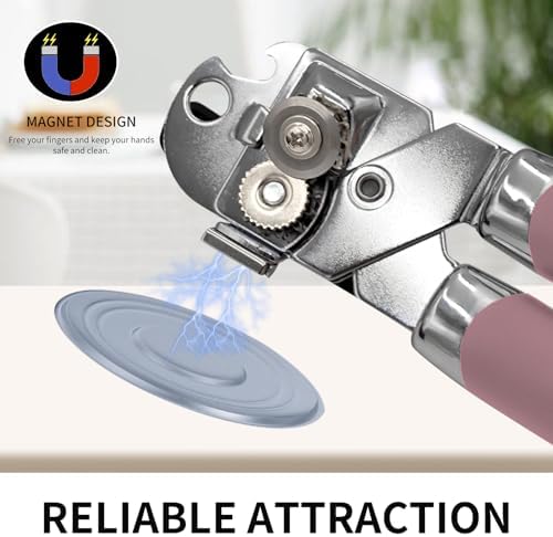 Safring Magnetic Can Opener with Bottle Opener Pink