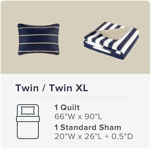 Comfort Spaces Quilt Set Twin Size 2 Piece