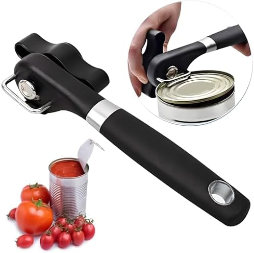 Safety Side Cut Manual Can Opener with Soft Grips