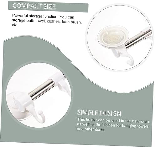 Adjustable Suction Cup Towel Bar Hooks for Wall Mount