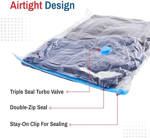 10 Pack Vacuum Storage Bags for Comforters Blankets Clothes