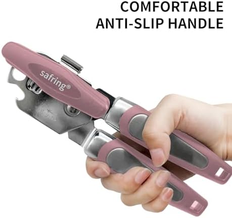 Safring Magnetic Can Opener with Bottle Opener Pink
