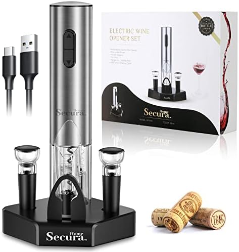 Secura Electric Wine Opener Set 5 in 1