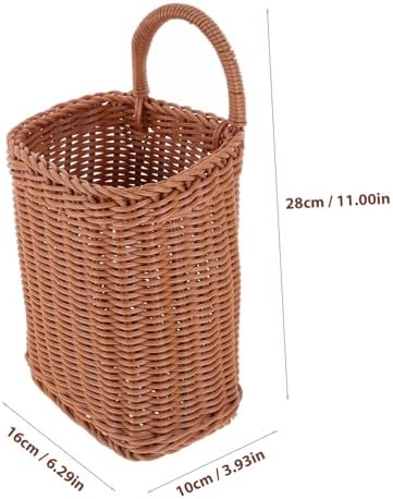 TOPPERFUN Hanging Wall Woven Storage Basket for Kitchen and Living Room