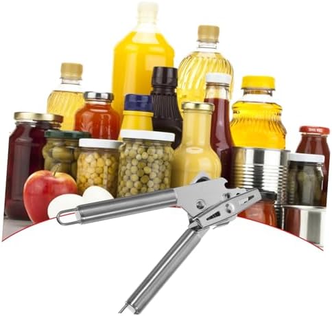 Mikinona Manual Can Opener with Lid Lifter and Bottle Opener