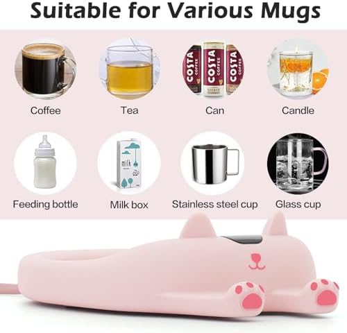 PUSEE Mug Warmer with 3 Temperature Settings