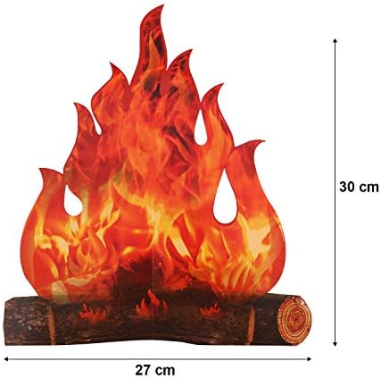 Boao 2 Set Fake Fire Campfire Centerpiece Decor