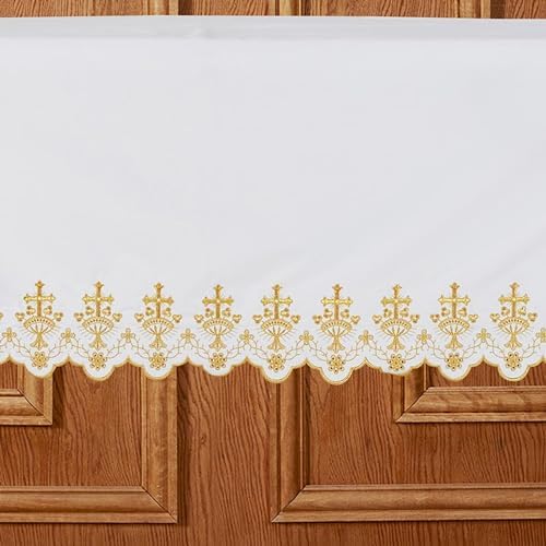 Needzo Ornament Cross Altar Frontal 96x52 Inches