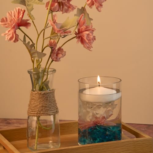 48 Pack White Floating Candles 3 Inch Unscented
