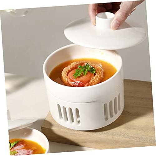 Unomor Soup Bowl Candleholder with Gold Rim