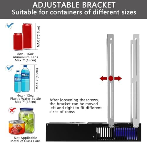 WIKINK Electric Can Crusher for 8oz-16oz Cans