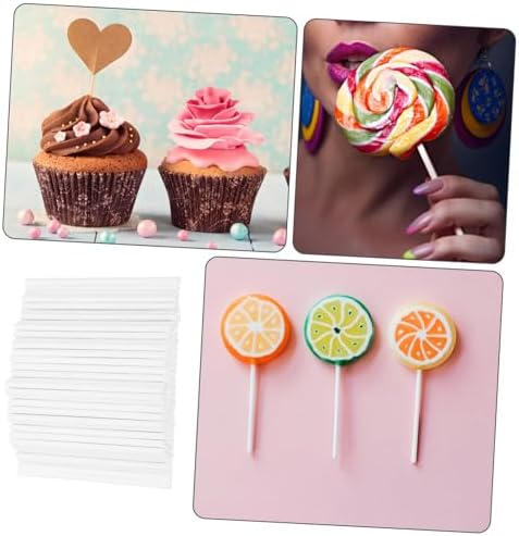 100pcs Candy Paper Sticks for Lollipops and Treats DIY Wrapping