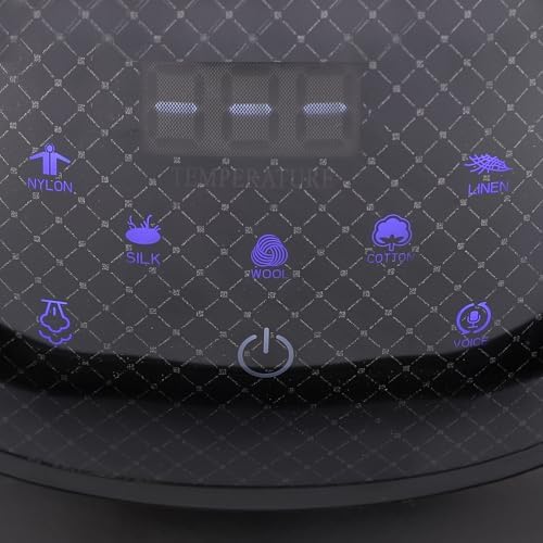 LULUGOGOTOP Intelligent Steam Press with Touch Screen and Multiple Fabric Settings Black