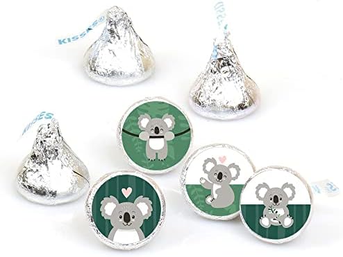 Big Dot of Happiness Koala Cutie Round Candy Stickers