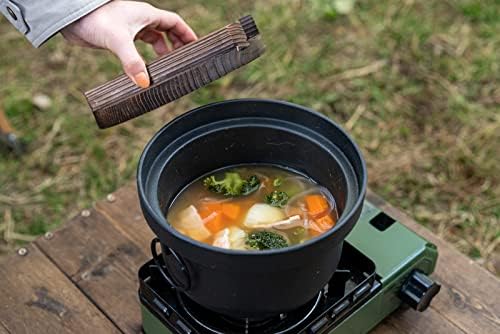 Ikenaga Iron Works Rice Cooker Set 2 Pieces Black