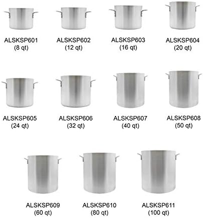 60 Quart Aluminum Stock Pot with Riveted Handles