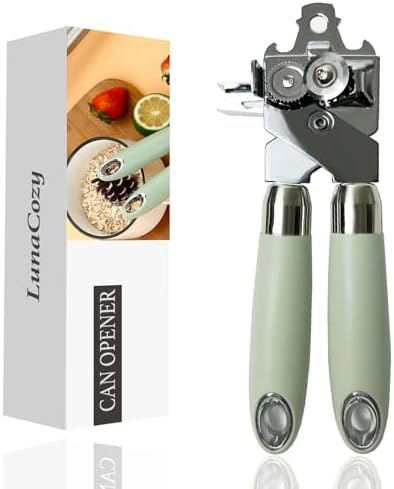 LunaCozy Manual Can Opener with Large Knob Handle