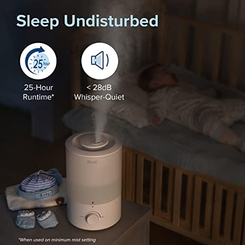 LEVOIT Humidifier Cool Mist Top Fill for Bedroom