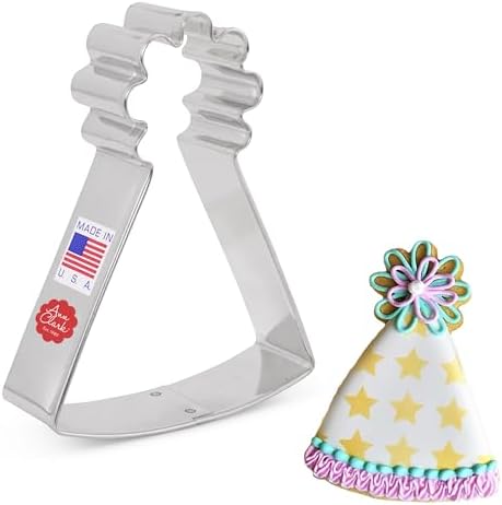 Birthday Party Hat Cookie Cutter 4 Inch Made in USA