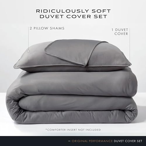SHEEX Original Performance Cooling Duvet Cover Set Graphite