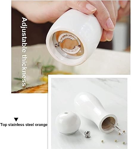 Salt and Pepper Grinder Set with Adjustable Ceramic Mill