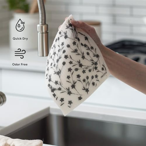 RECYCO Swedish Dishcloths 5 Pack Reusable Kitchen Wipes