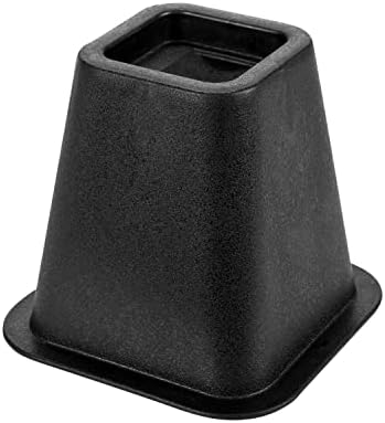 Simplify 6 Inch Bed Riser Pack of 4 Black