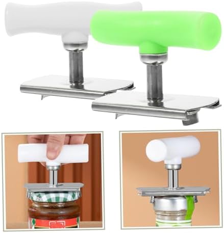 SHOWERORO 2pcs Jar Lid Opener With Rotating Handle And Keychain Design