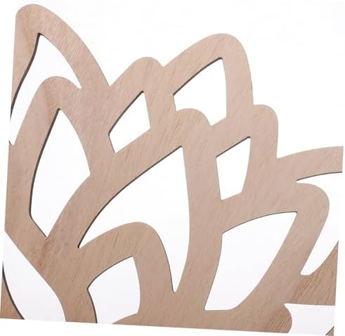 Luxshiny Hollow Pattern Lotus Candle Holder Wall Decor Floating Shelf