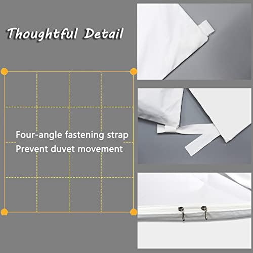 Waterproof Duvet Cover Protector for Kids Elder Pets with Zipper Closure
