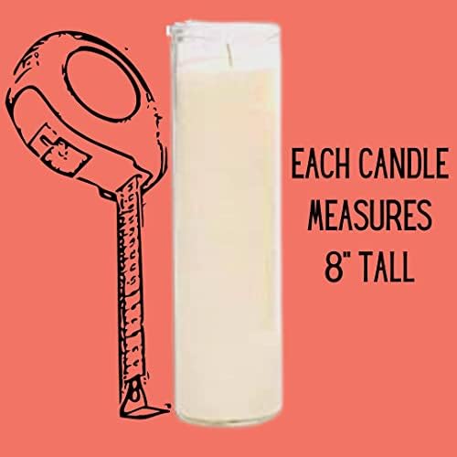 Brilux Glass Assorted Religious Candles White Case of 12