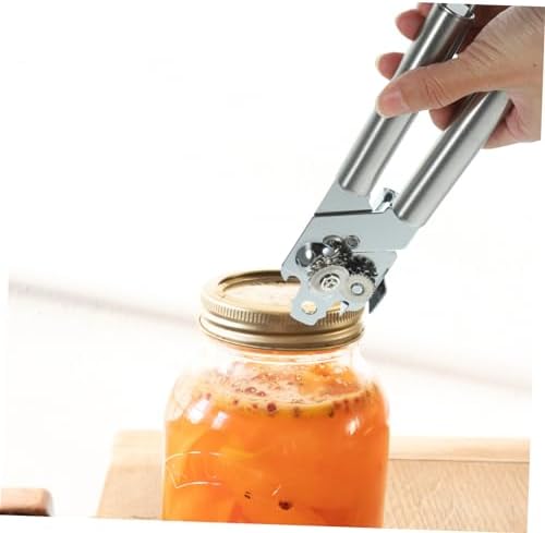 SHOWERORO Manual Can Opener With Lid Lifter Silver