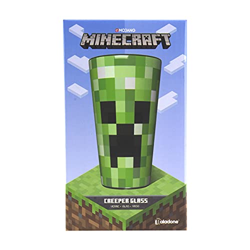 Paladone Minecraft Creeper Glass Tumbler 14 oz