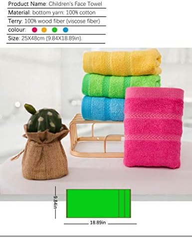 MEMRUI Multicolor Fingertip Towels 4 Pack