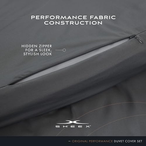 SHEEX Original Performance Cooling Duvet Cover Set Graphite