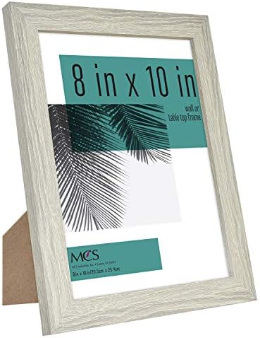 MCS Studio Gallery 8x10 Picture Frame Gray Woodgrain 4-Pack