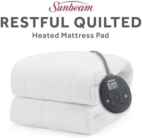Sunbeam Heated Mattress Pad with 12 Heat Settings