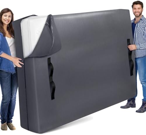 StorageRight Heavy Duty Queen Mattress Bag with Handles and Zipper