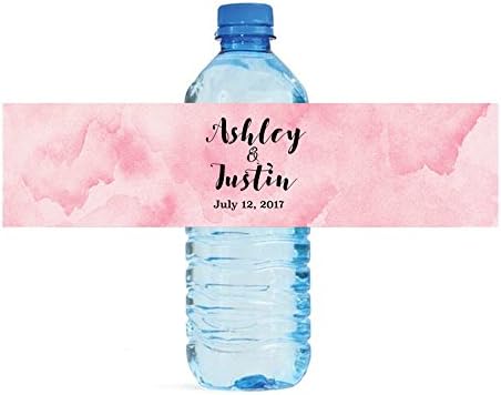 DesignThatSign 100 Wedding Anniversary Water Bottle Labels