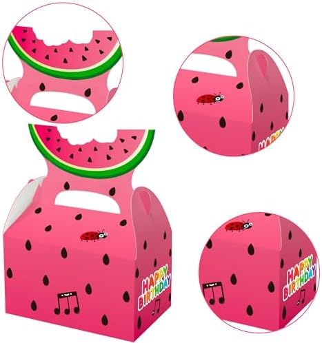 Cartoon Melon Party Goodie Bags 16 Pcs for Kids