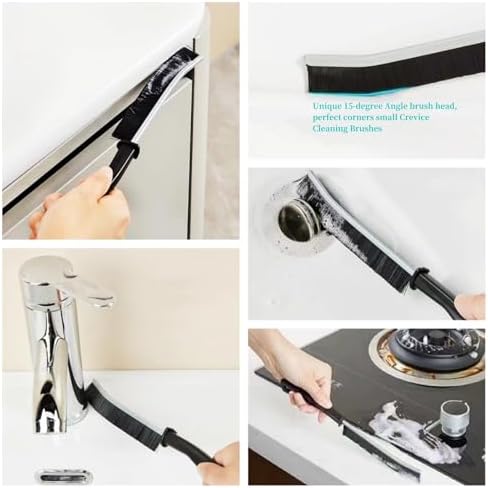 9 PCS Crevice Cleaning Brush Set with Hard Bristles