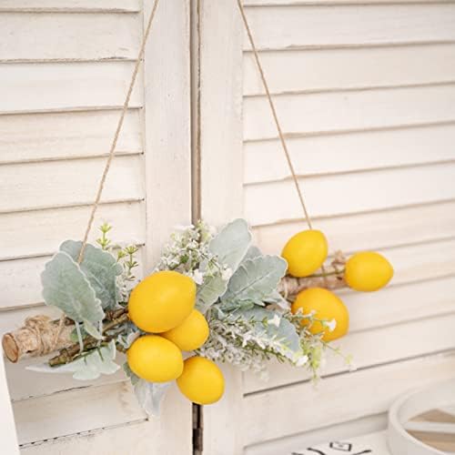 Tita-Dong Yellow Artificial Lemon Pomegranate Swag
